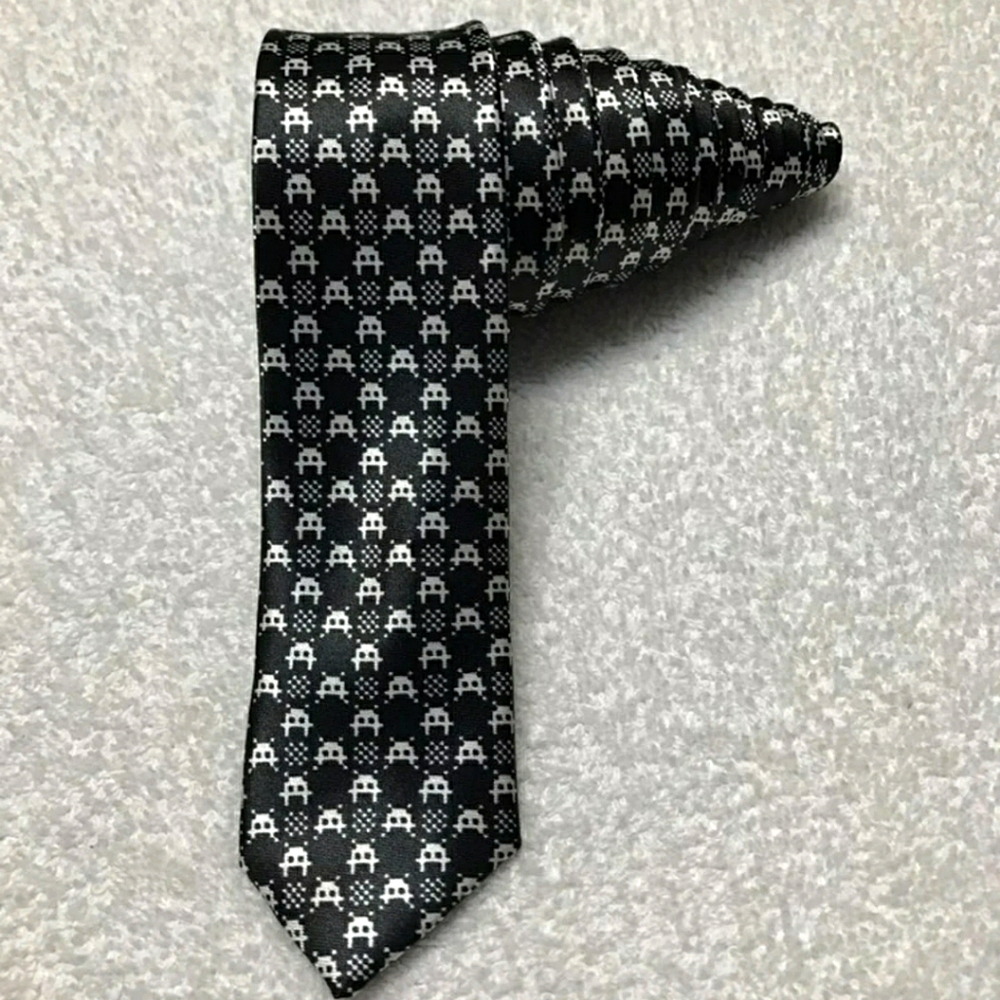 Space Invaders Tie by Black Tie Geek
